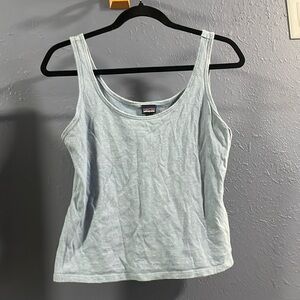 Patagonia blue hemp tank top